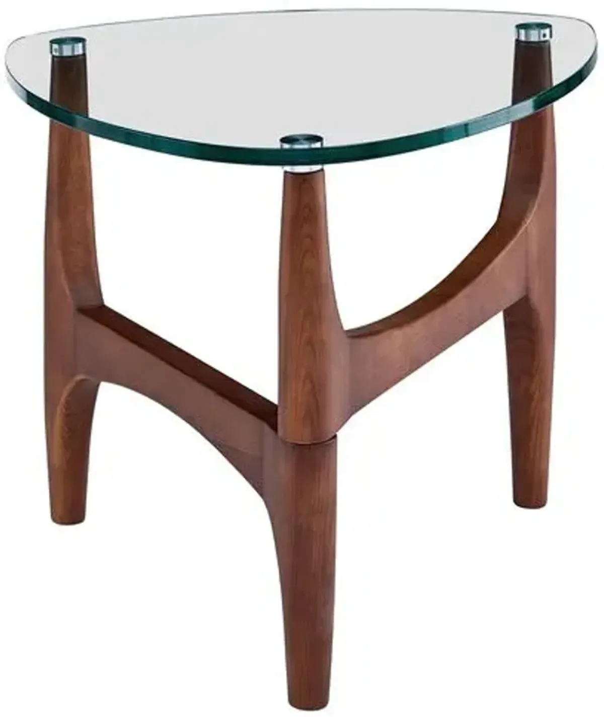 Tillie 24" Side Table - Walnut - Clear