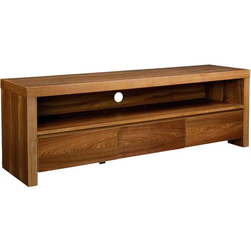 Rey Media Stand - Walnut - Brown