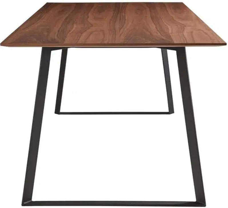 Rey Rectangular Dining Table - Walnut