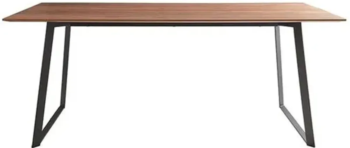 Rey Rectangular Dining Table - Walnut