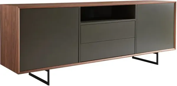 Cooper 78" Sideboard, Walnut/Gray