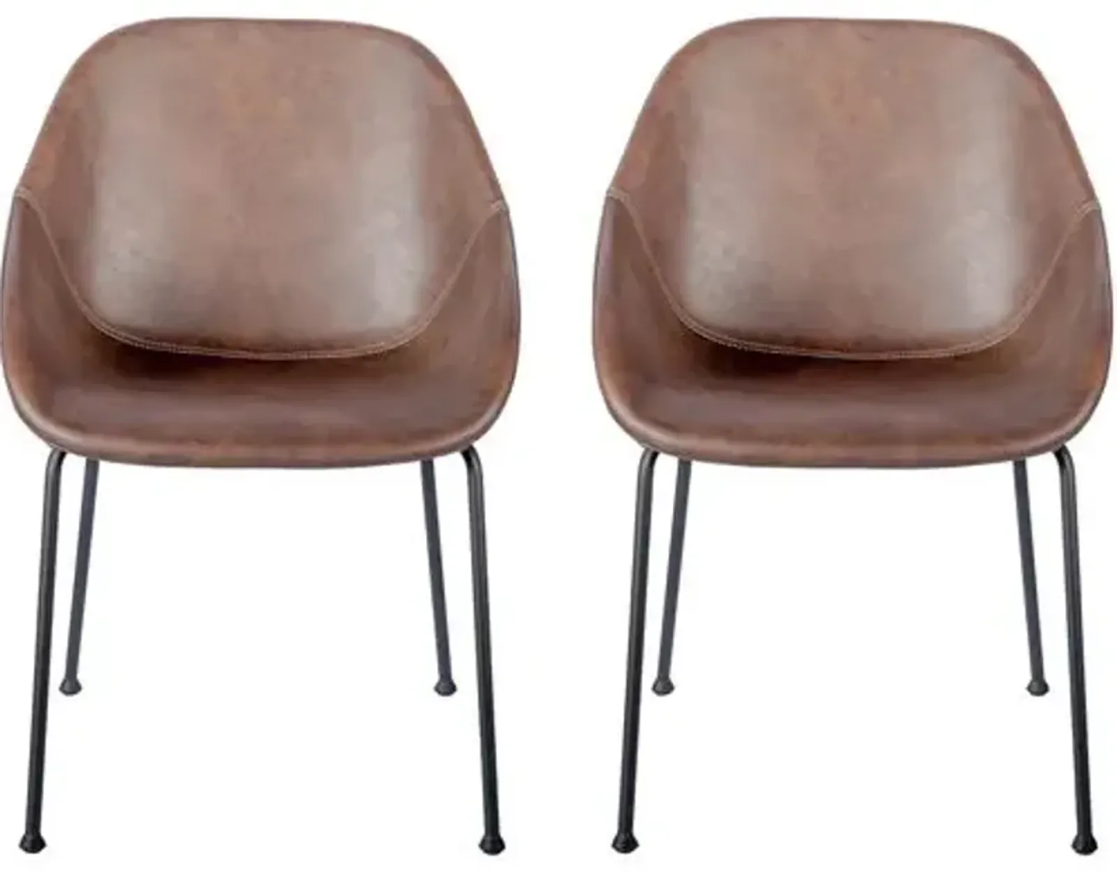 Set of 2 Ryan Side Chairs - Dark Brown