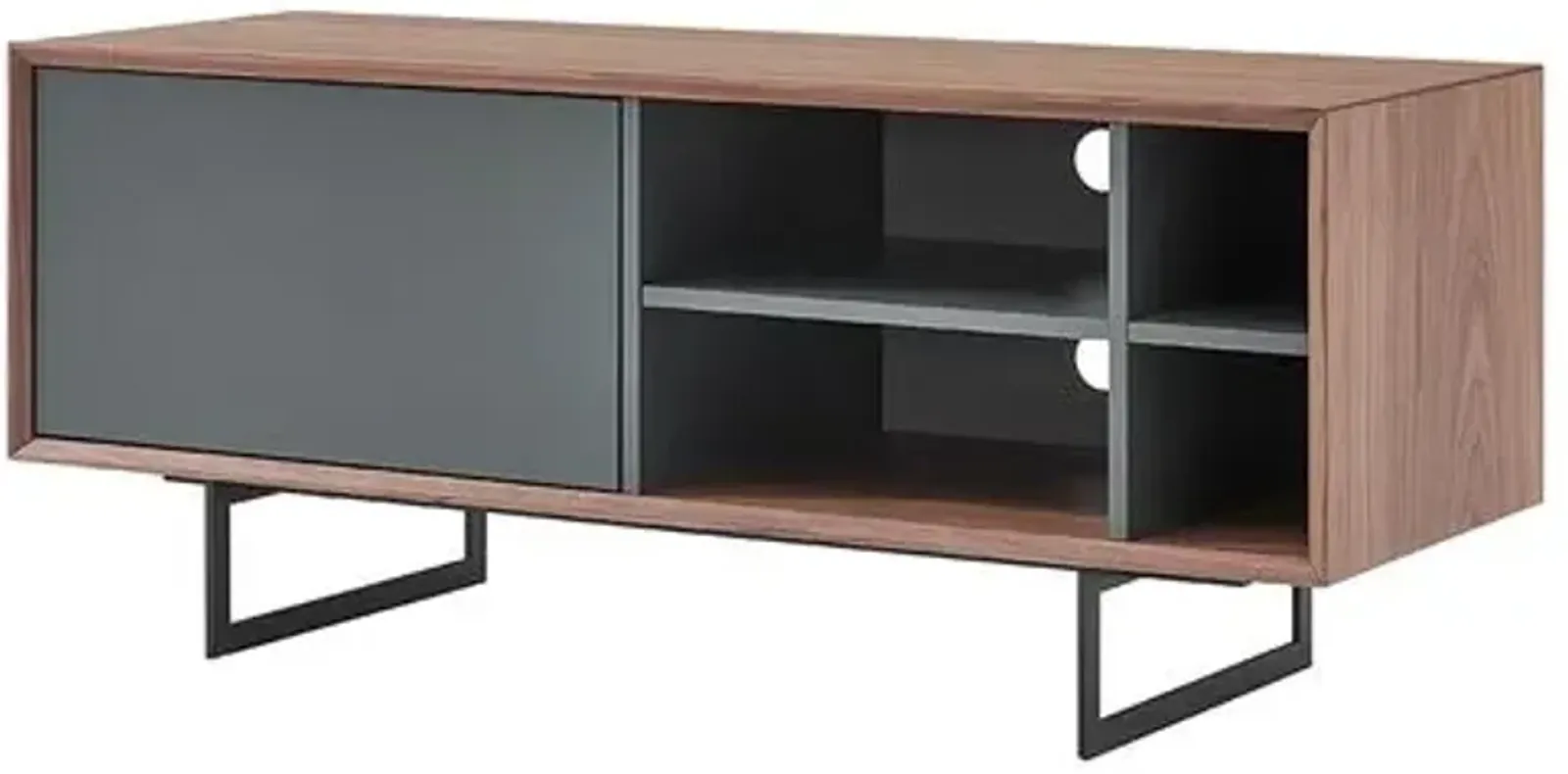 Cooper 48" Media Stand - Walnut/Grey - Brown