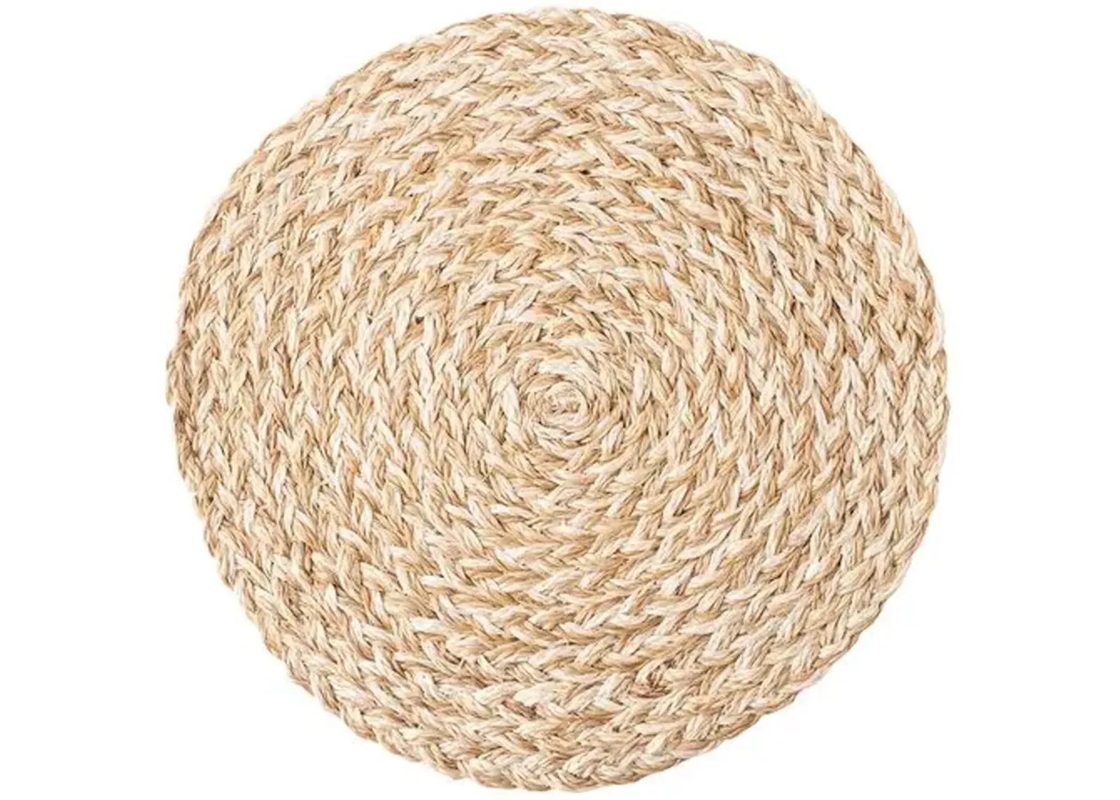 Woven Straw White Placemat - Juliska - Brown