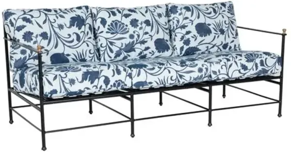 Frances Outdoor Sofa - Indigo Dolce Floral