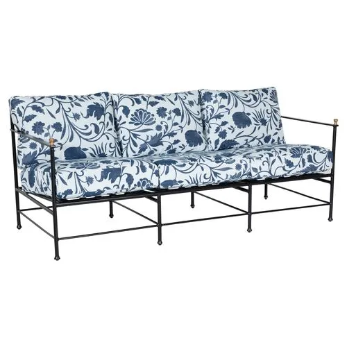 Frances Outdoor Sofa - Indigo Dolce Floral