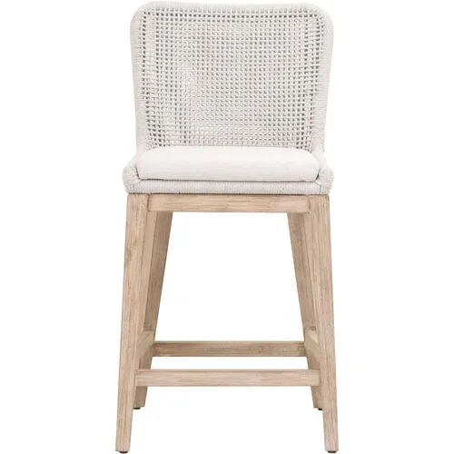 Lace Woven Performance Counter Stool - Gray/Speckled White