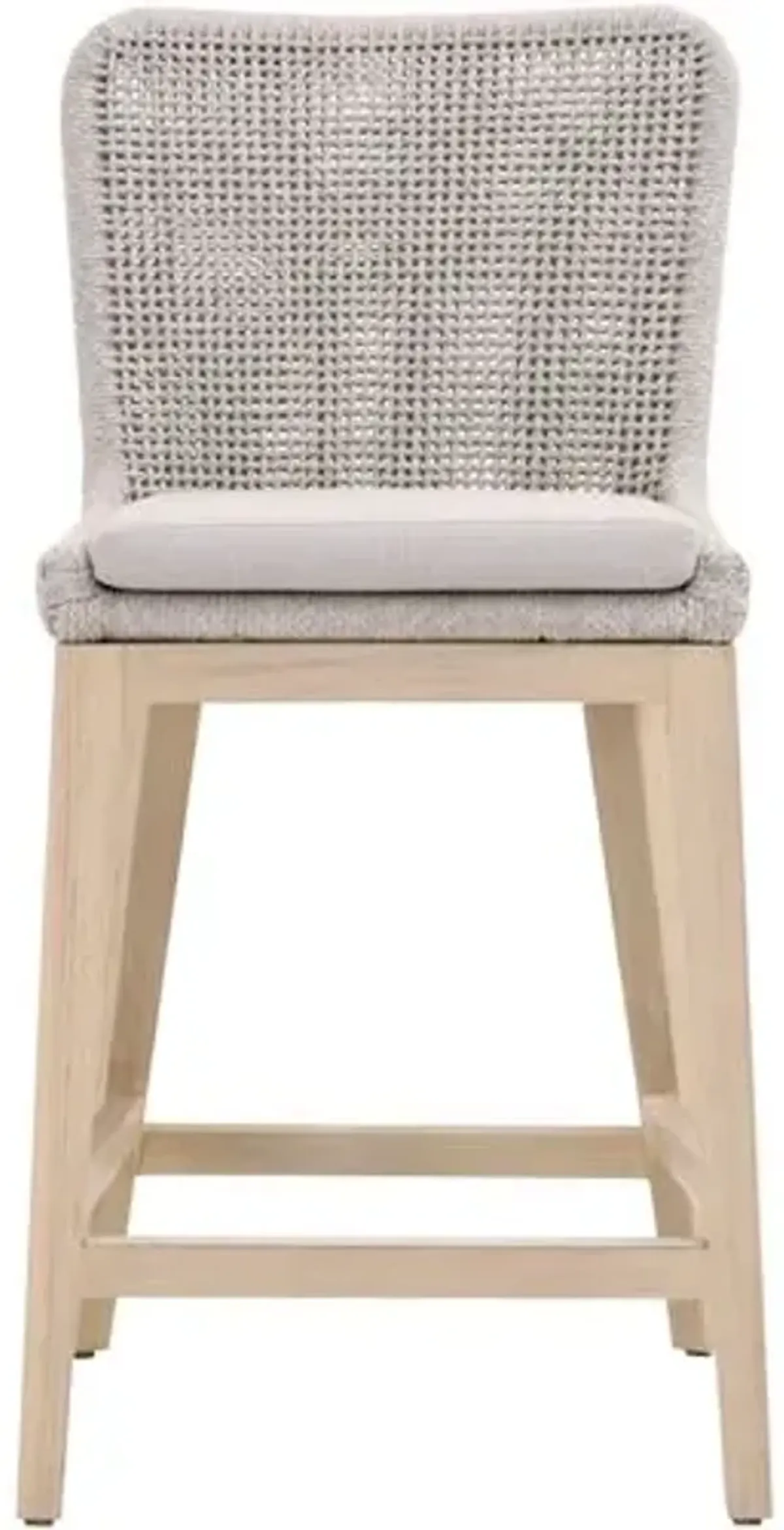 Roux Rope Outdoor Performance Counter Stool - Taupe/Gray