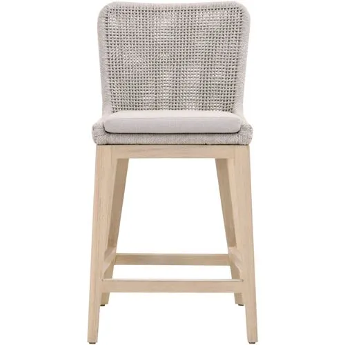 Roux Rope Outdoor Performance Counter Stool - Taupe/Gray