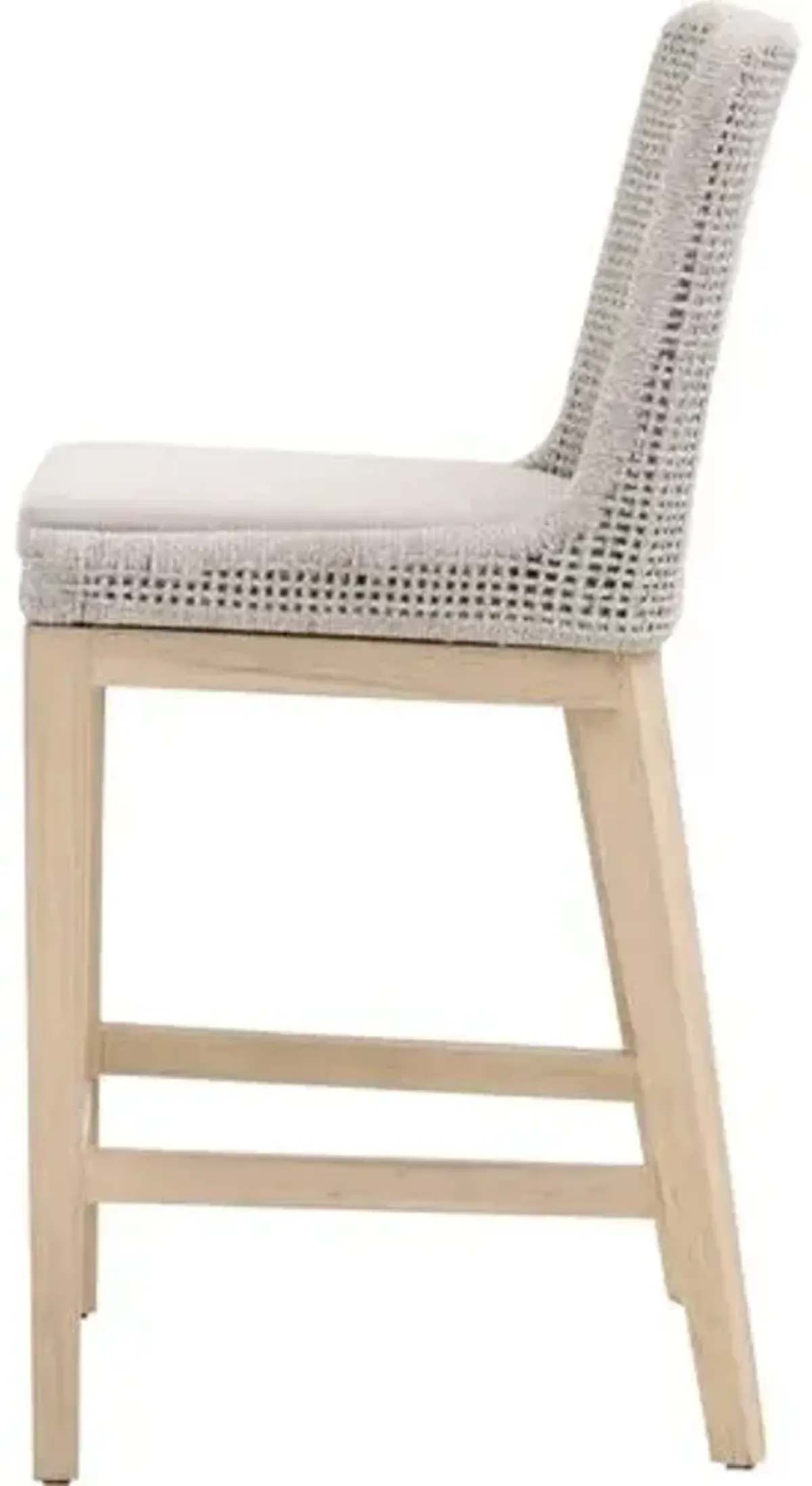 Roux Rope Outdoor Performance Counter Stool - Taupe/Gray