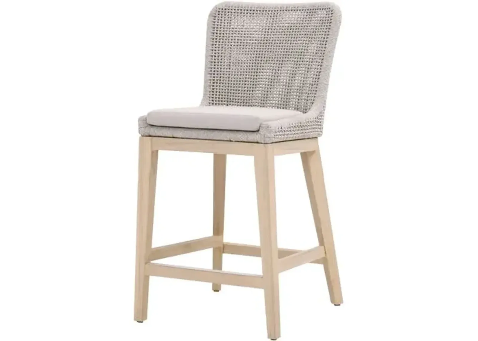 Roux Rope Outdoor Performance Counter Stool - Taupe/Gray