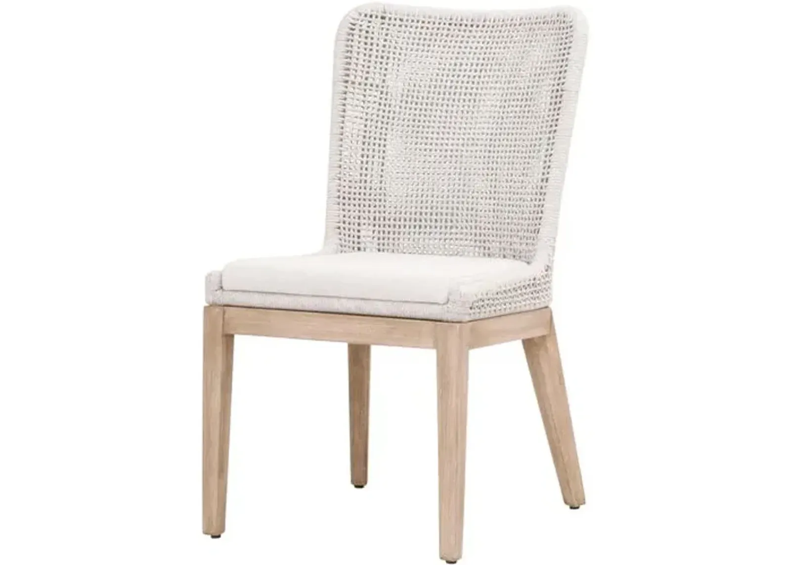 Set of 2 Lace Woven Performance Dining Chairs - Gray/Speckled White