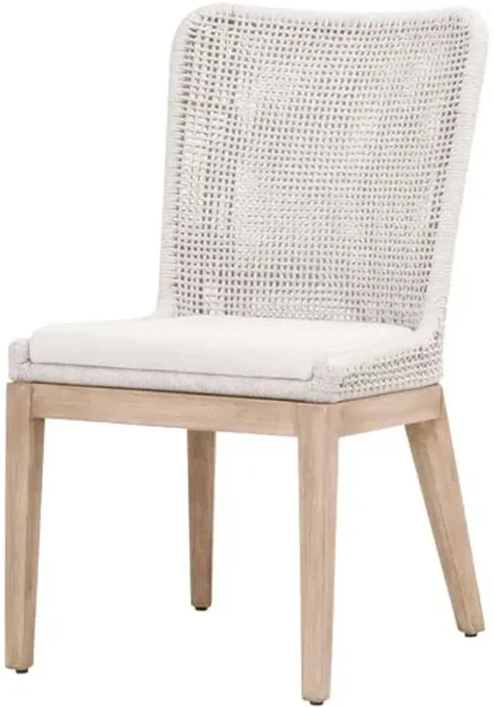 Set of 2 Lace Woven Performance Dining Chairs - Gray/Speckled White