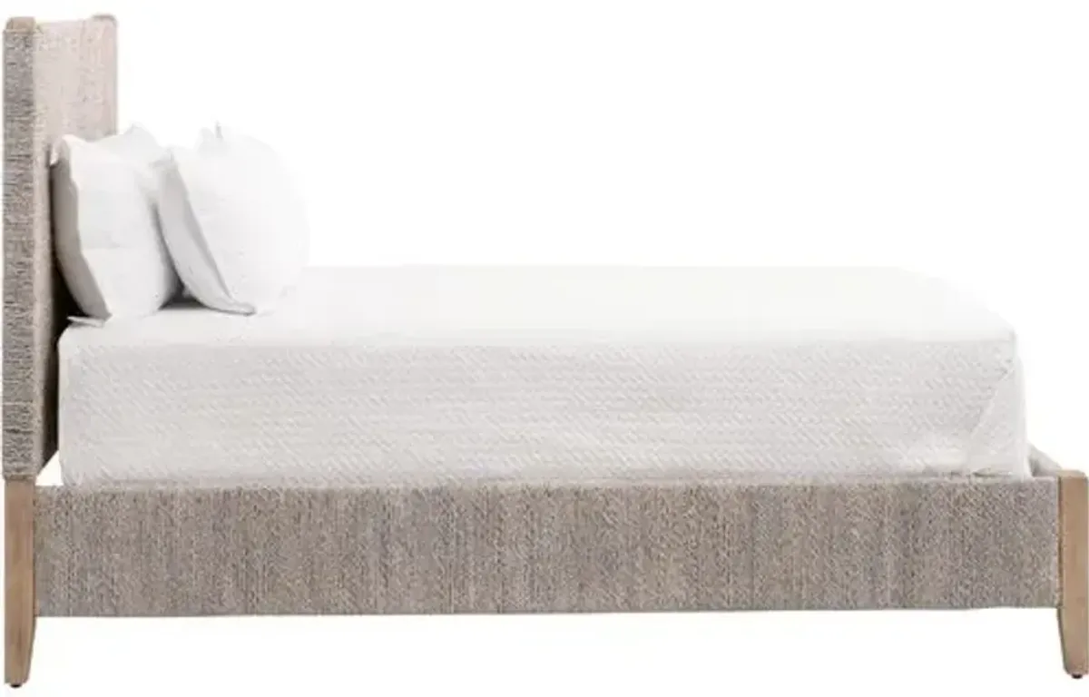 Midday Rope Bed - Whitewash/Natural - Gray