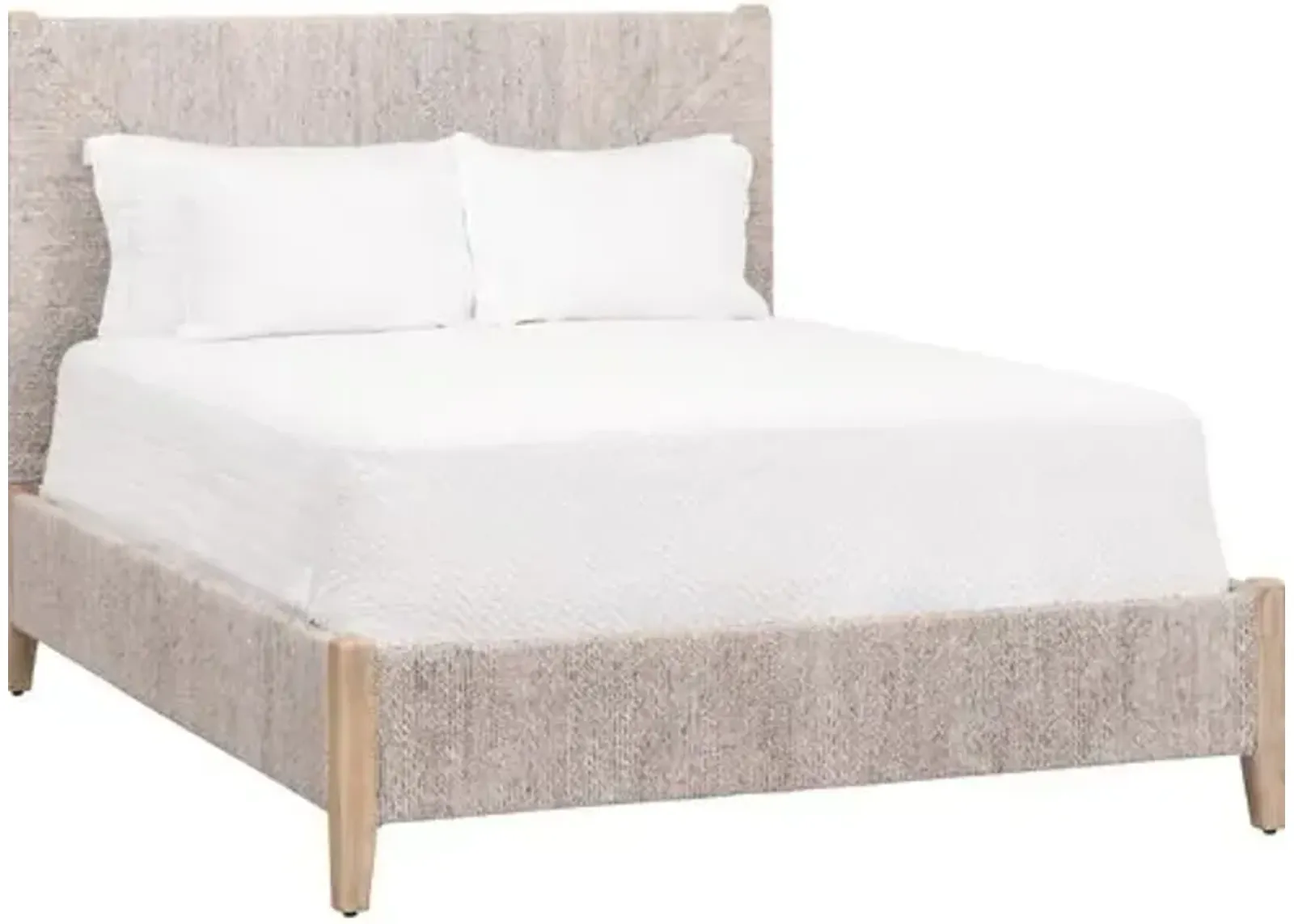 Midday Rope Bed - Whitewash/Natural - Gray