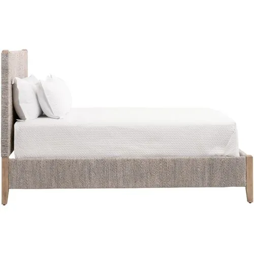 Midday Rope Bed - Whitewash/Natural - Gray