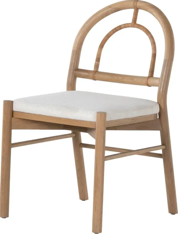 Linden Dining Chair, Natural/Performance Linen