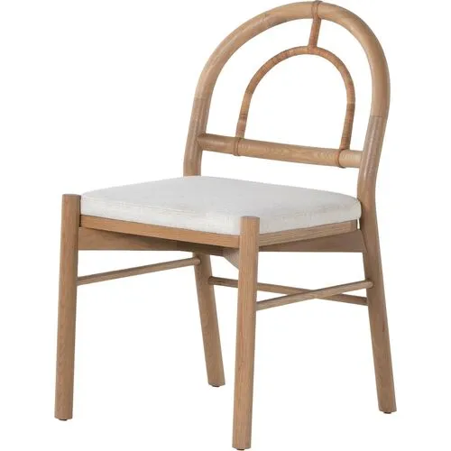 Linden Dining Chair - Natural/Performance Linen - Beige