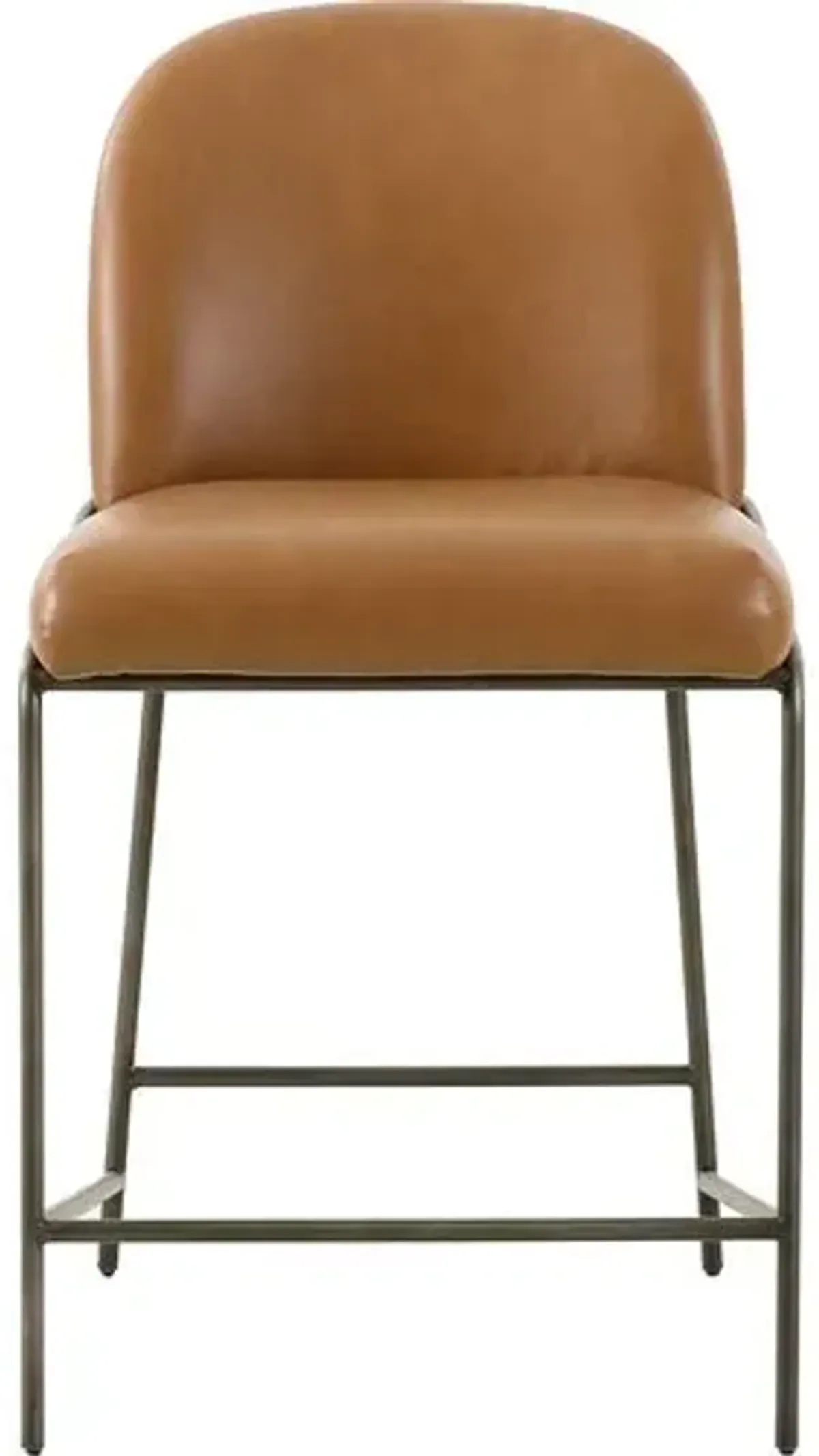 Anya Leather Counter Stool - Butterscotch