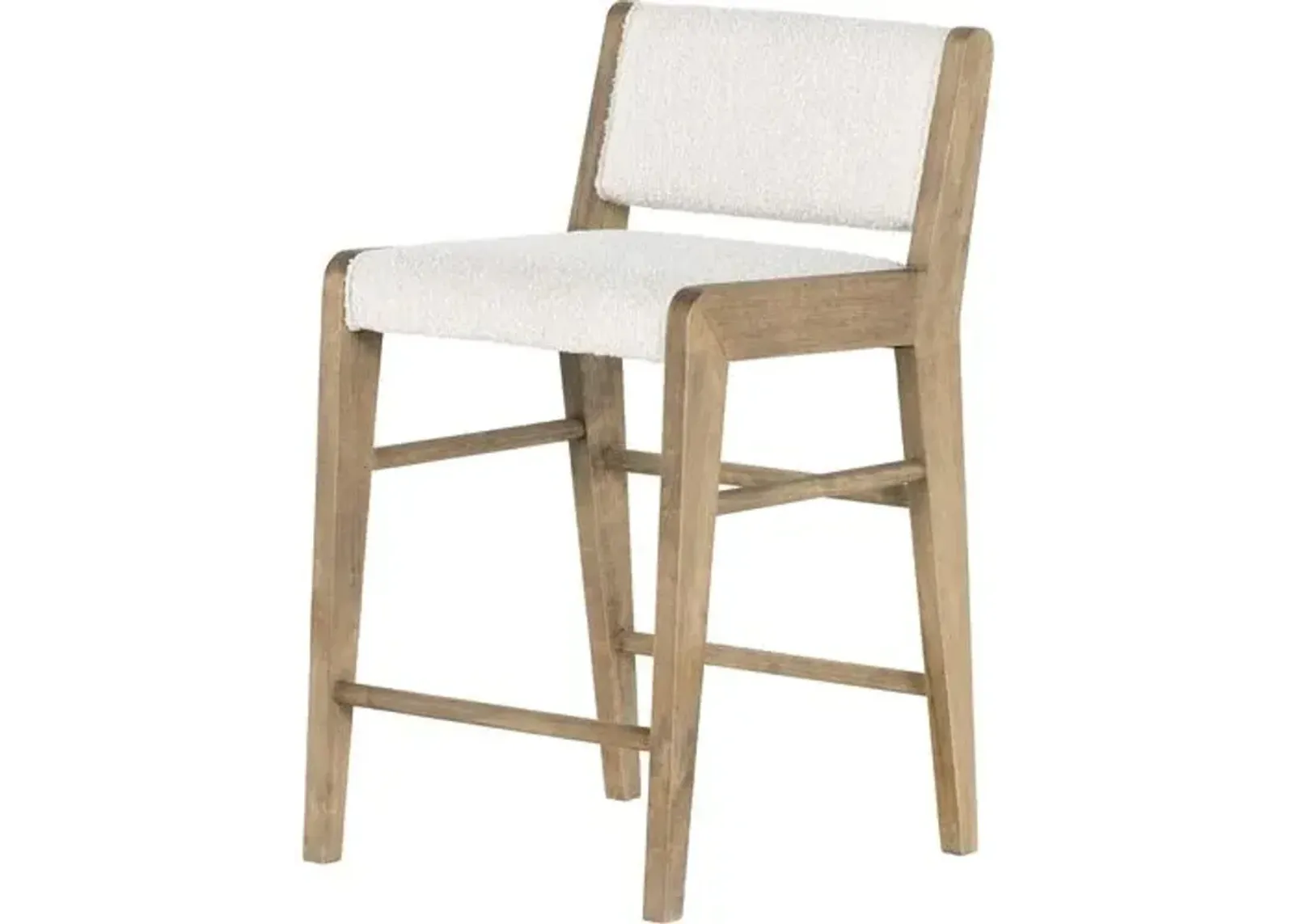 Lion Counter Stool - Natural/Boucle Performance