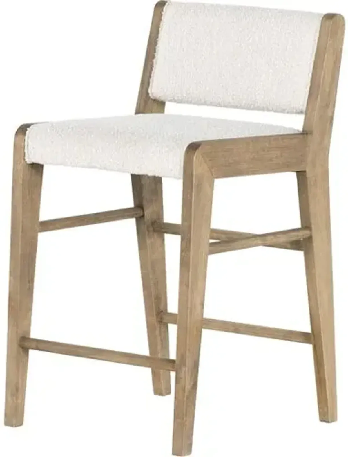 Lion Counter Stool - Natural/Boucle Performance