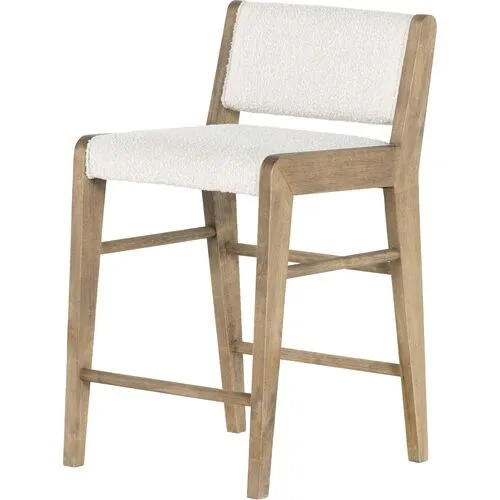 Lion Counter Stool - Natural/Boucle Performance