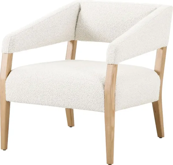 Lion Accent Chair, Natural/Boucle Performance
