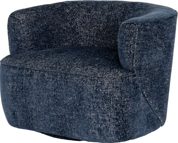 Olivia Swivel Chair, Azure Performance
