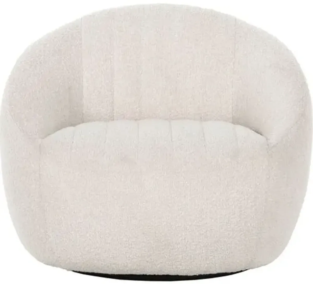 Lilian Performance Boucle Swivel Chair - Natural