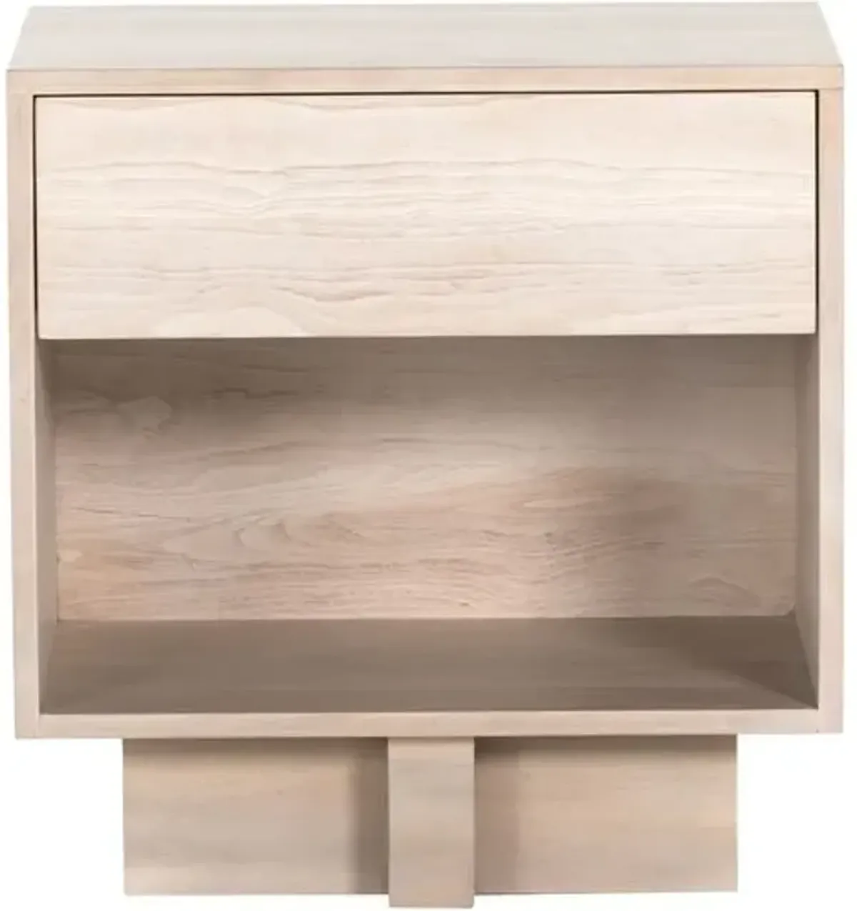 Gunner Nightstand - Grey Mahogany/Ashen