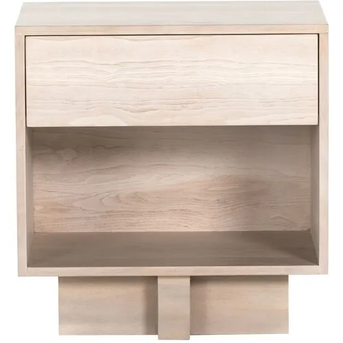 Gunner Nightstand - Grey Mahogany/Ashen