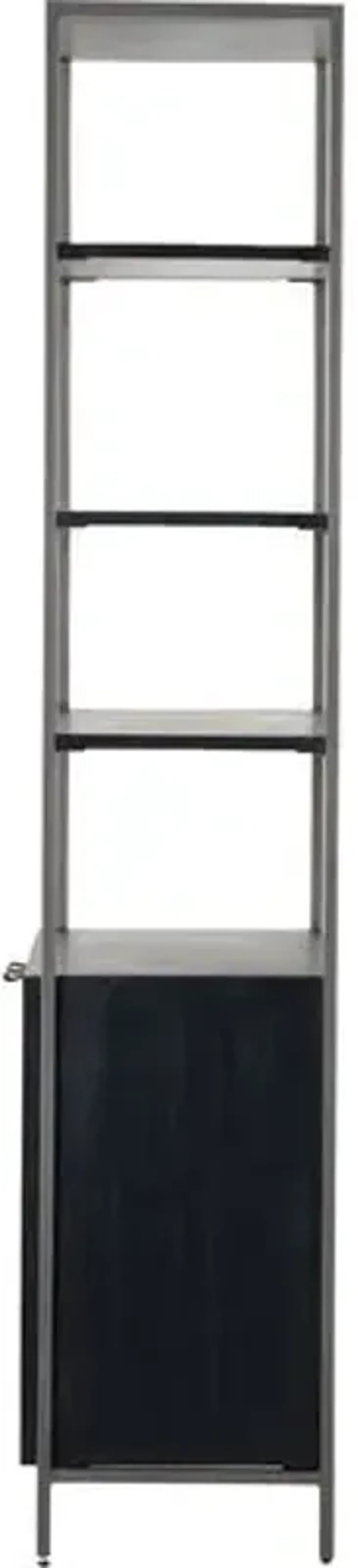 Drew 83" Tall Bookshelf - Iron/Black Wash