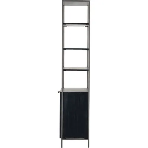 Drew 83" Tall Bookshelf - Iron/Black Wash
