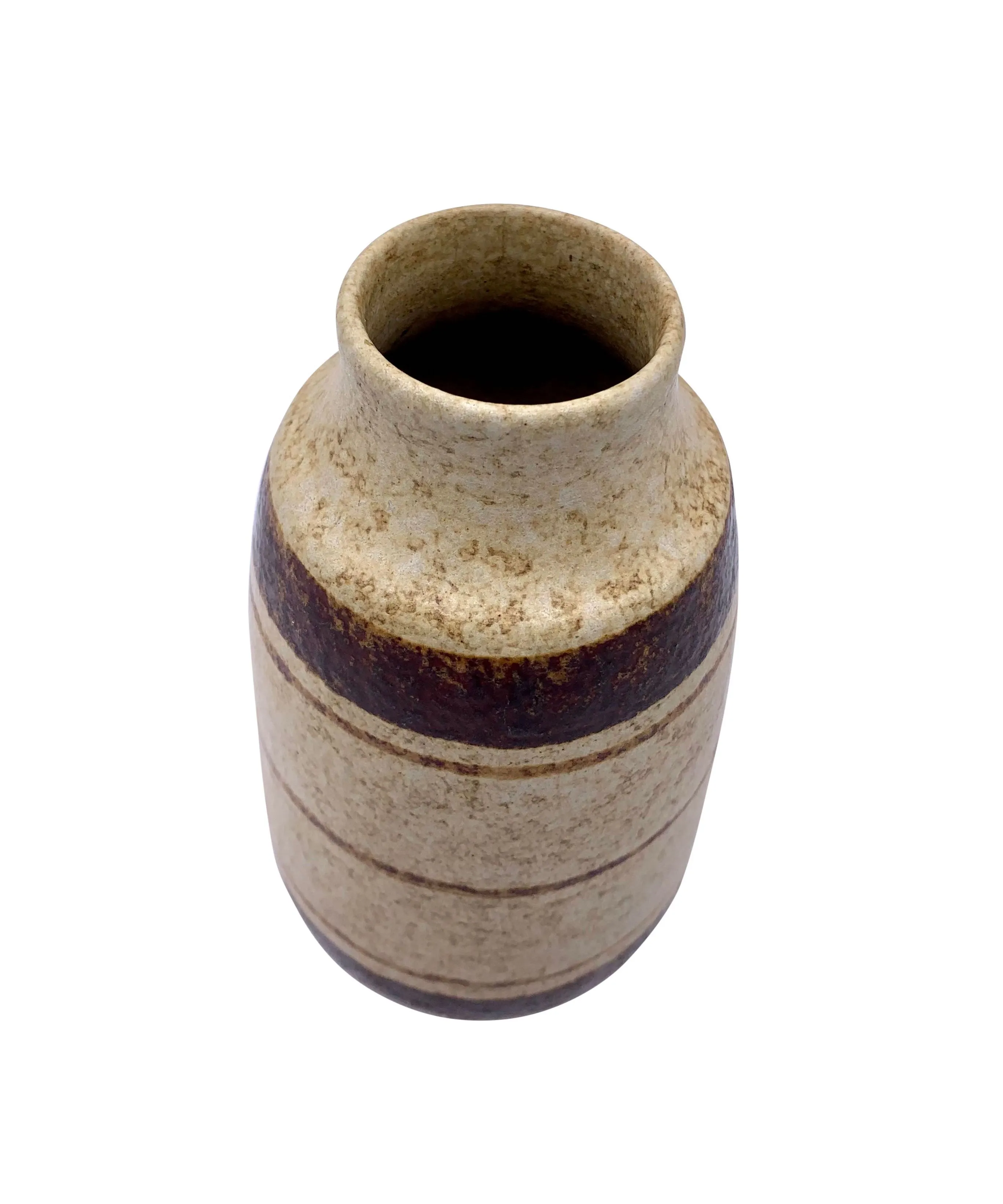 Mid-Century Modern Pottery Vase - Pilar Collection - Brown