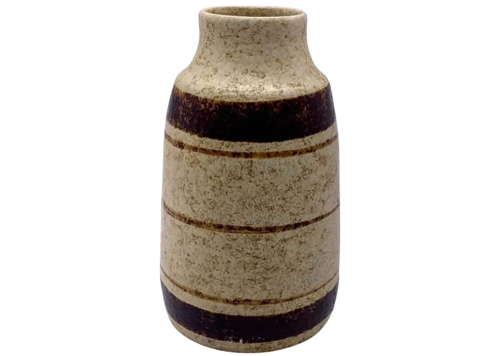 Mid-Century Modern Pottery Vase - Pilar Collection - Brown