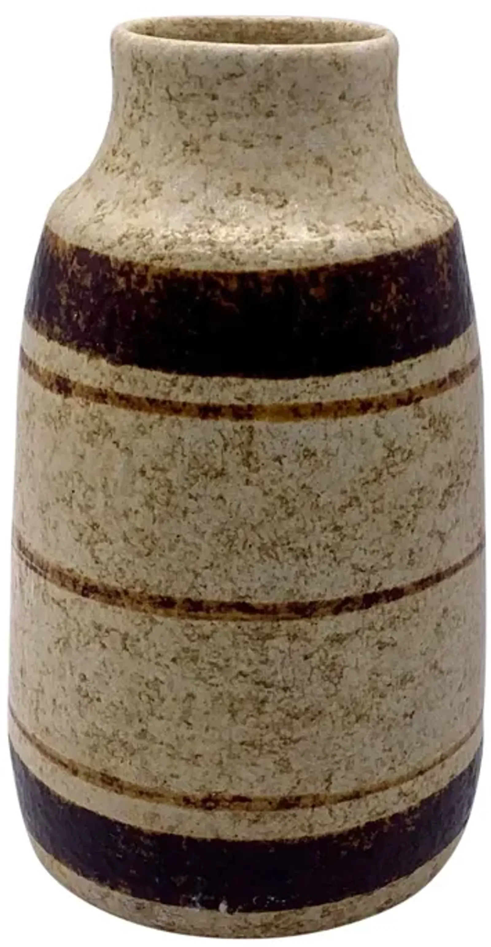 Mid-Century Modern Pottery Vase - Pilar Collection - Brown