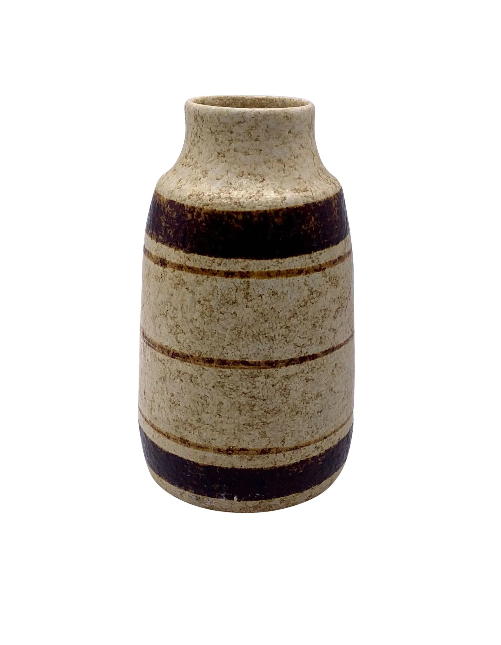 Mid-Century Modern Pottery Vase - Pilar Collection - Brown