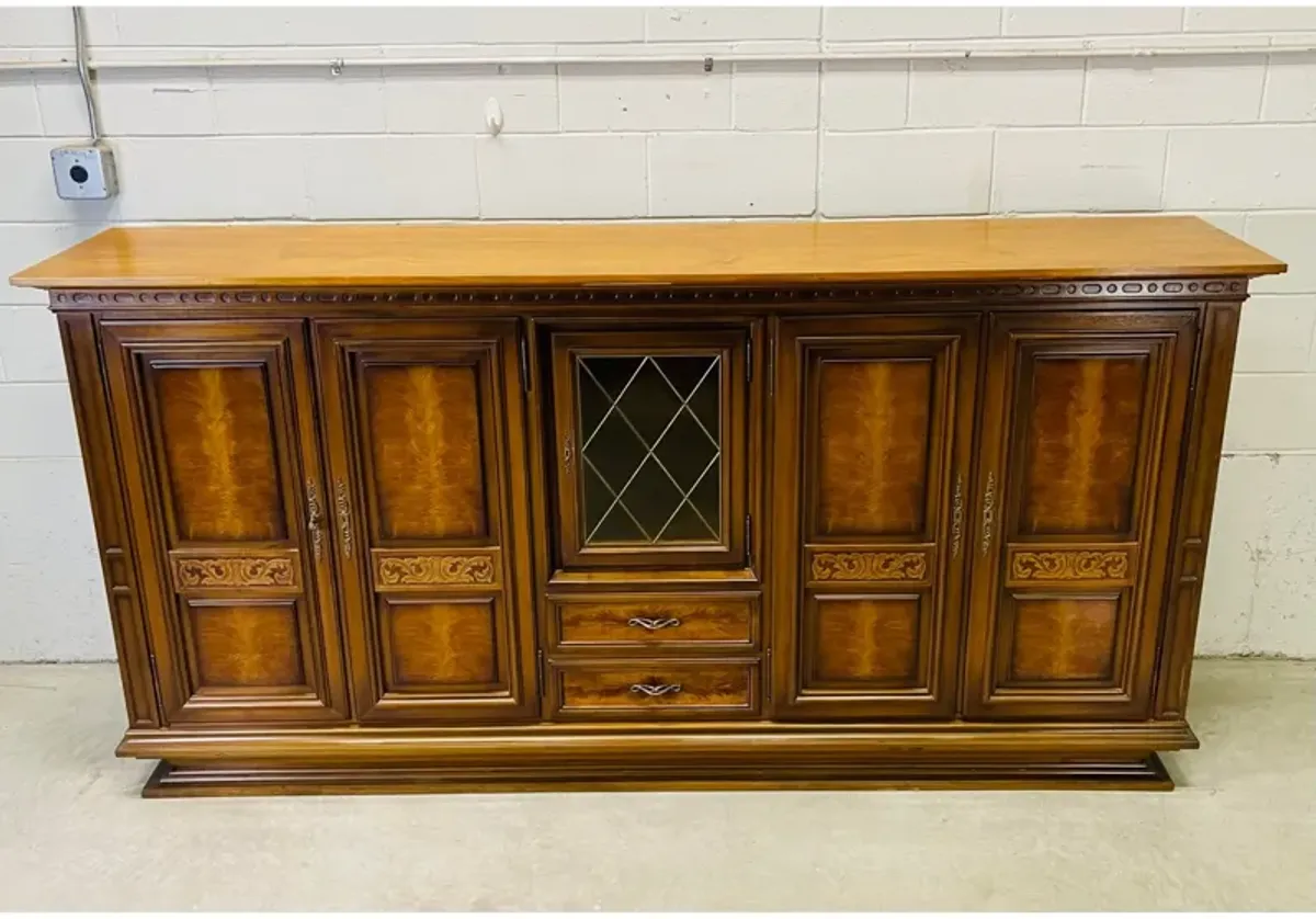 1960s Custom Swiss Dry Bar Credenza - 2-b-Modern - Brown