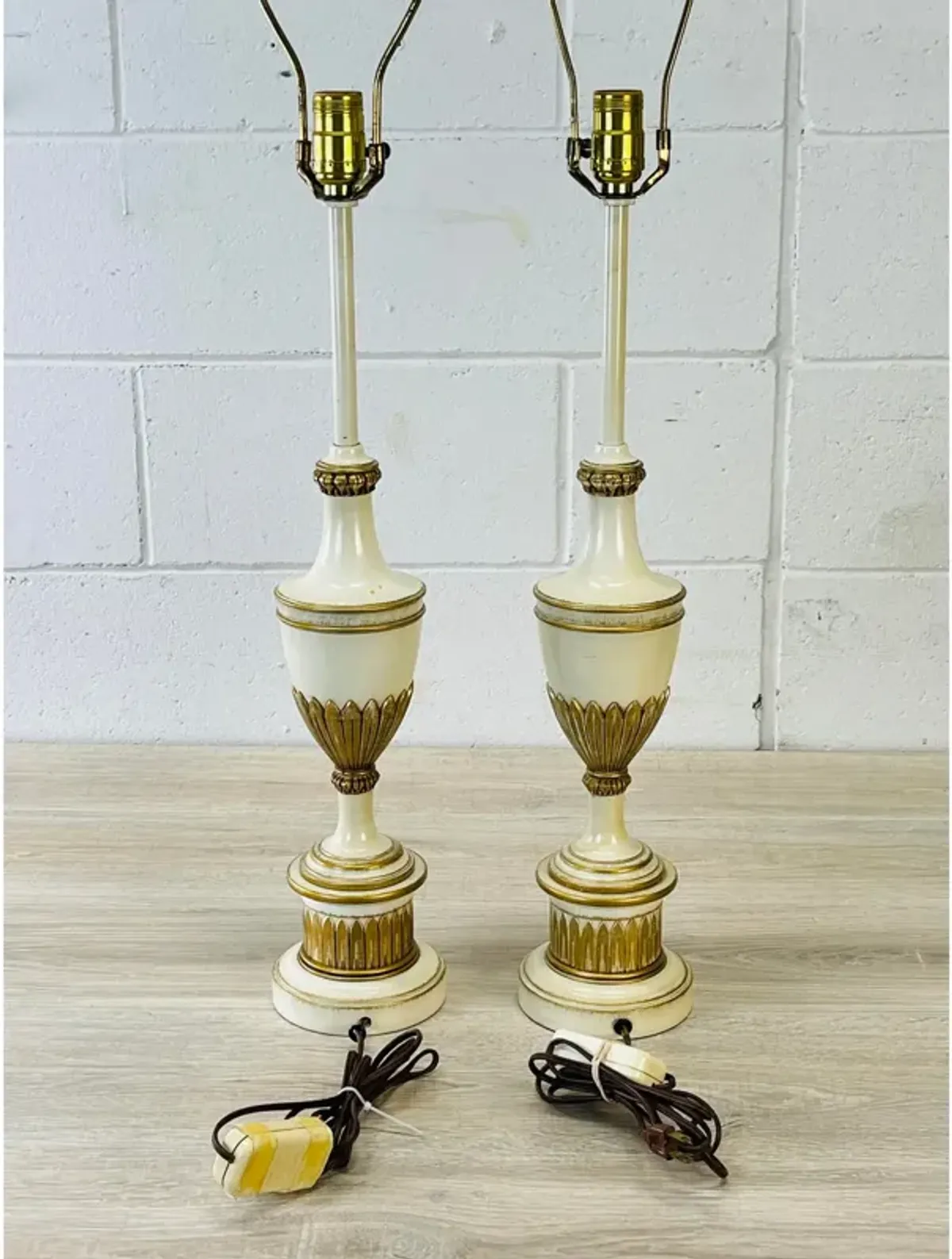 1960s Stiffel Metal Table Lamps - Set of 2 - 2-b-Modern