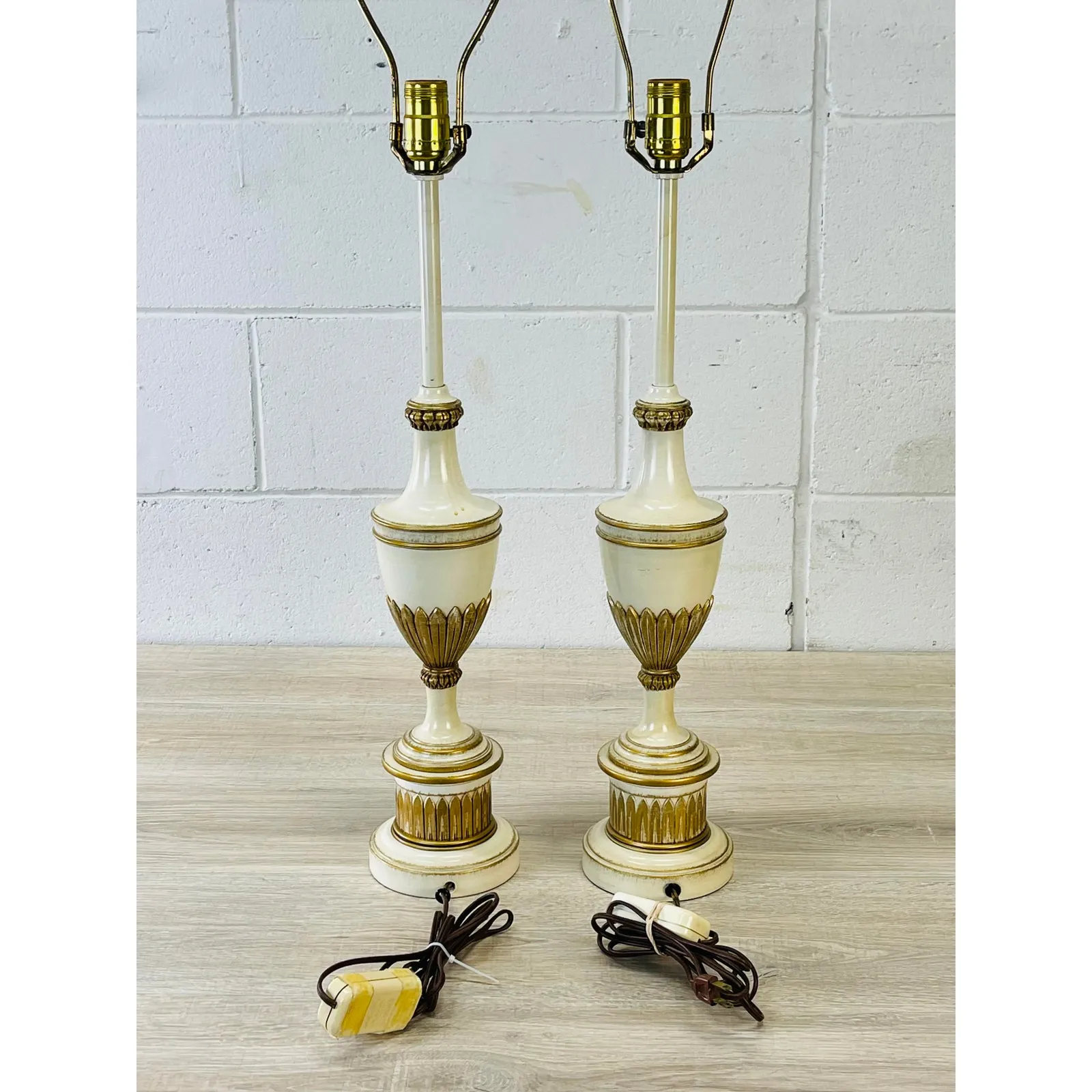 1960s Stiffel Metal Table Lamps - Set of 2 - 2-b-Modern