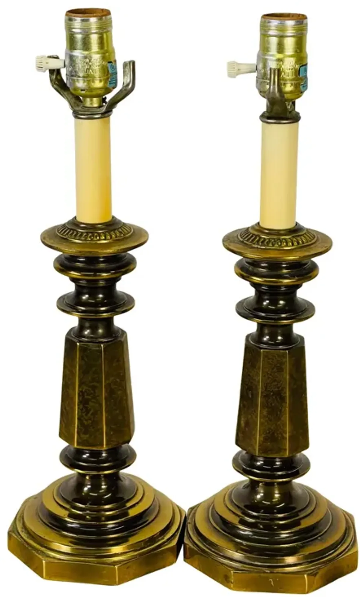 1960s Small Brass Table Lamps - Set of 2 - 2-b-Modern