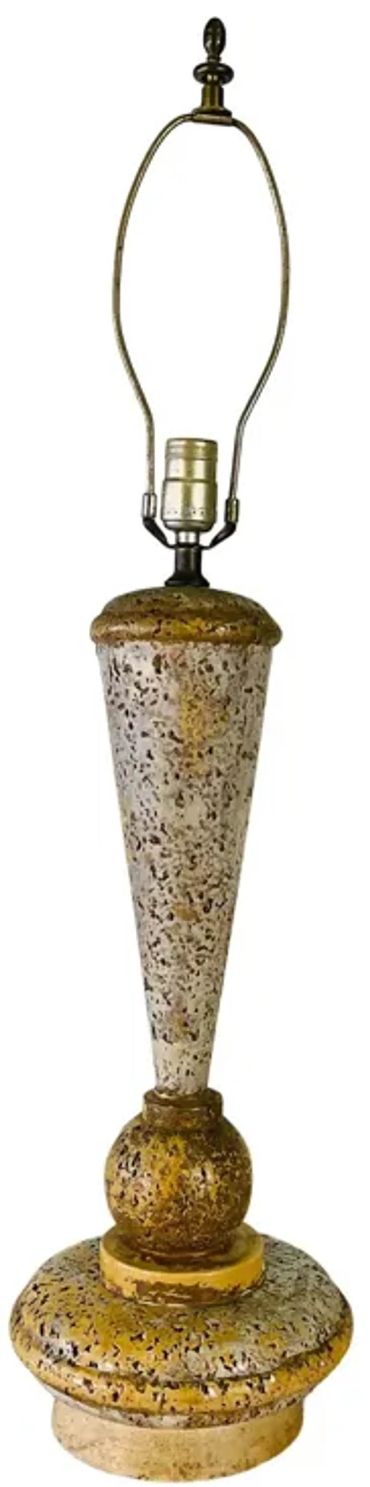 1970s Metal Cork Style Table Lamp - 2-b-Modern