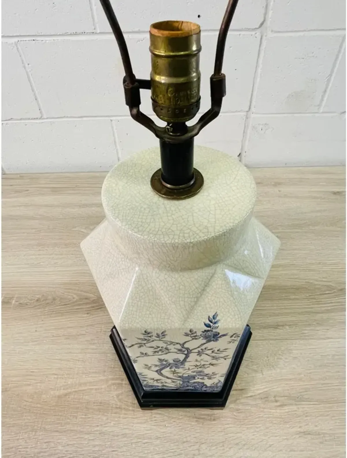 1950s Chinoiserie Ceramic Table Lamp - 2-b-Modern