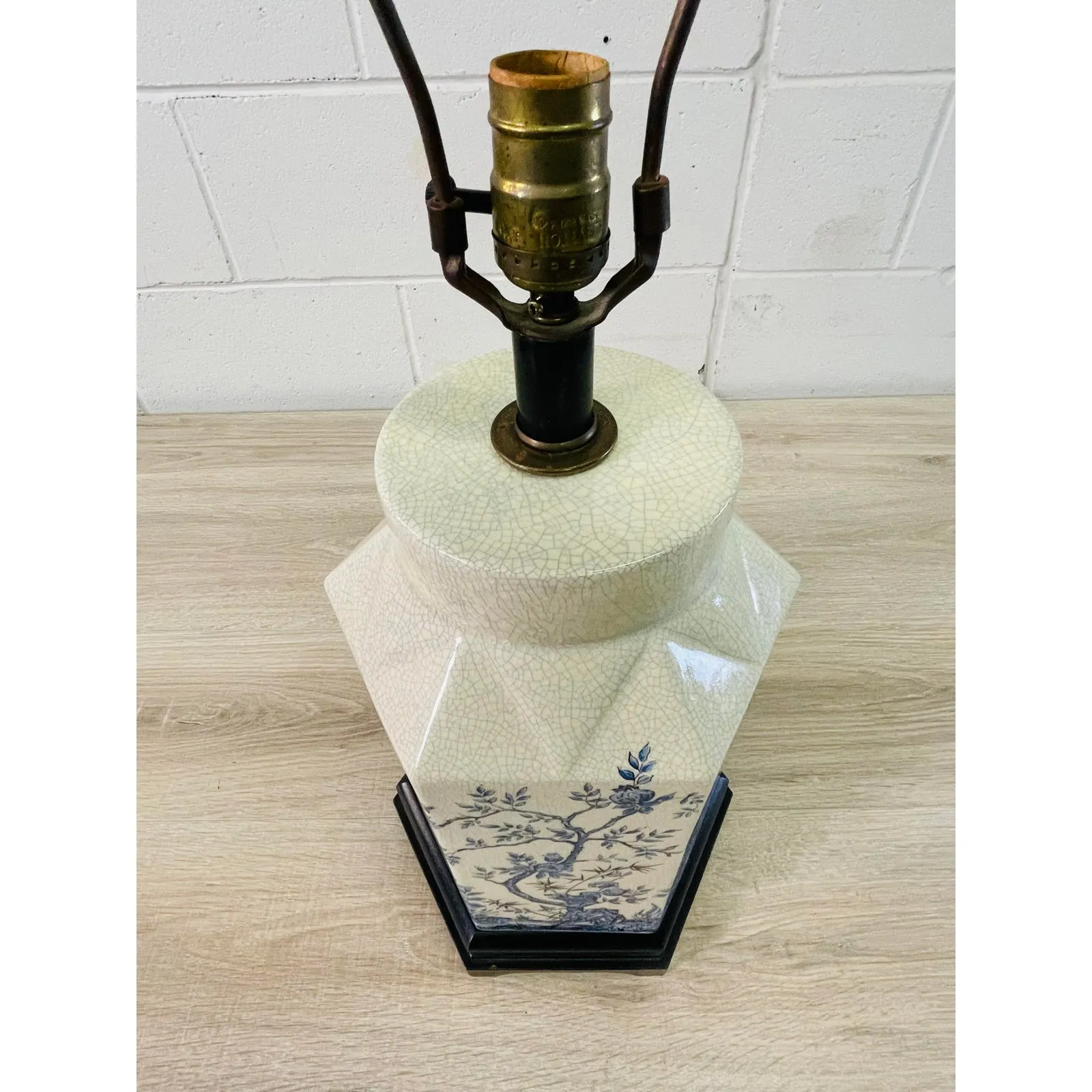 1950s Chinoiserie Ceramic Table Lamp - 2-b-Modern