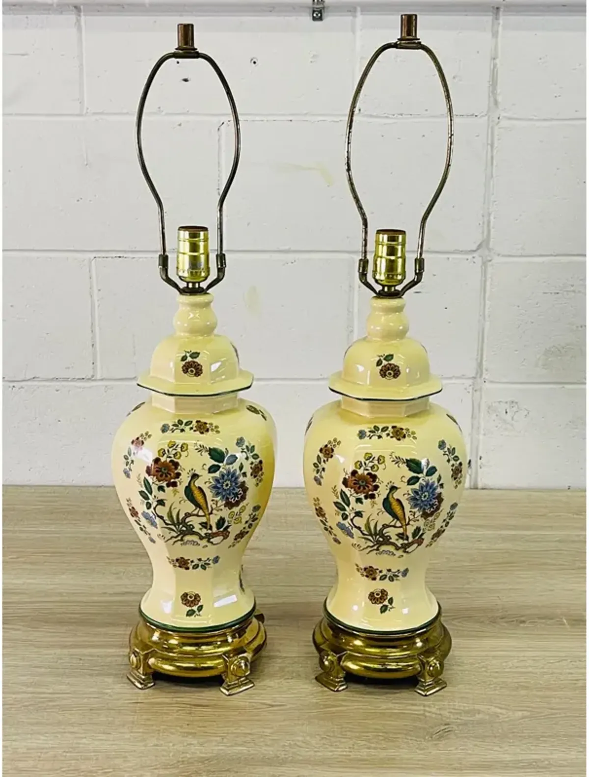 1970s Ceramic Urn Style Table Lamps - Pr - 2-b-Modern