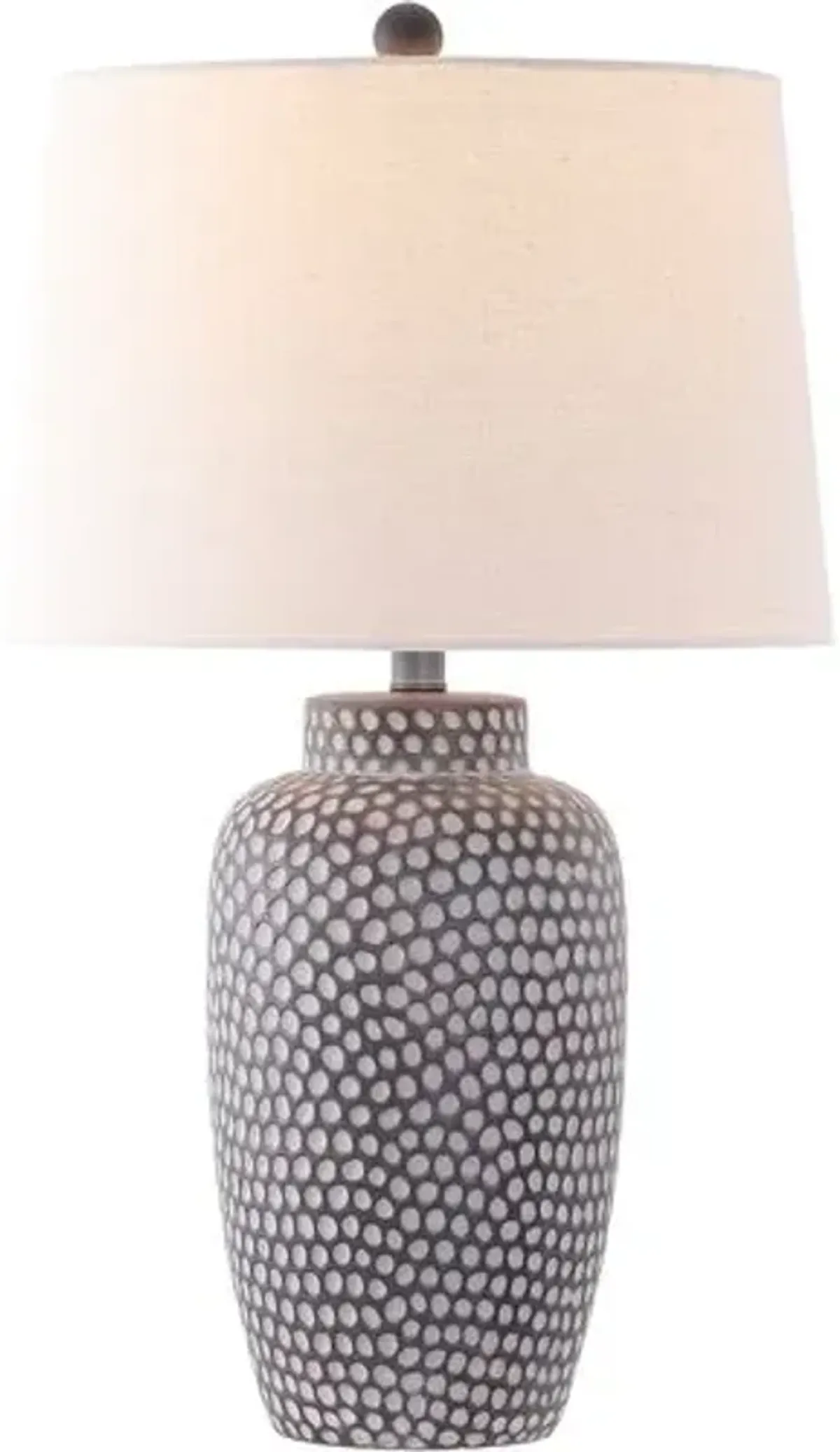 Jasper Table Lamp - Brown/White