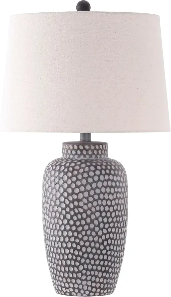 Jasper Table Lamp - Brown/White