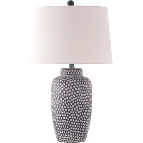 Jasper Table Lamp - Brown/White