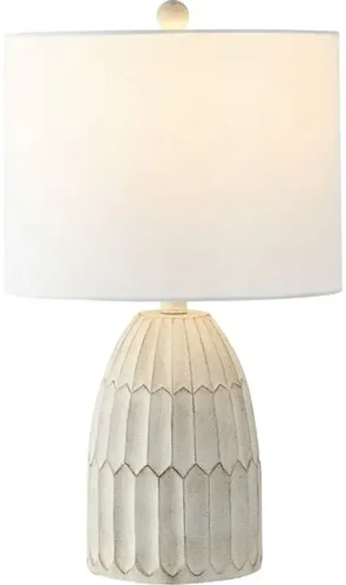 Robyn Table Lamp - Weathered White