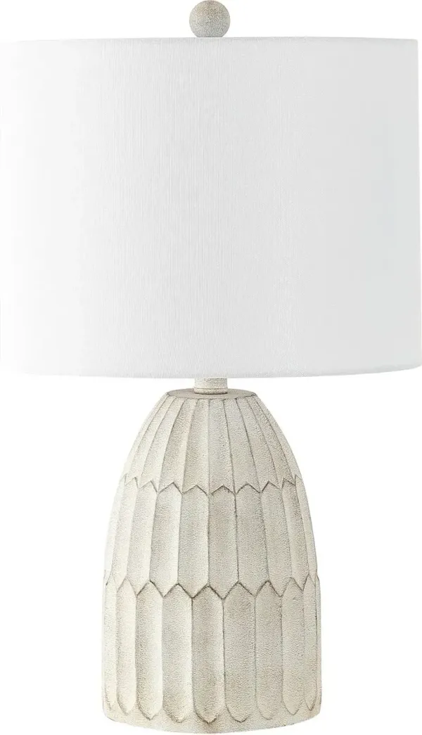 Robyn Table Lamp - Weathered White